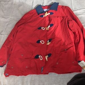 Alfred Dunner Red Jacket with Navy Details
